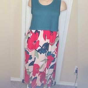 Cuddl Duds Flexwear Sleeveless Maxi Dress, Women's Plus Size 1X